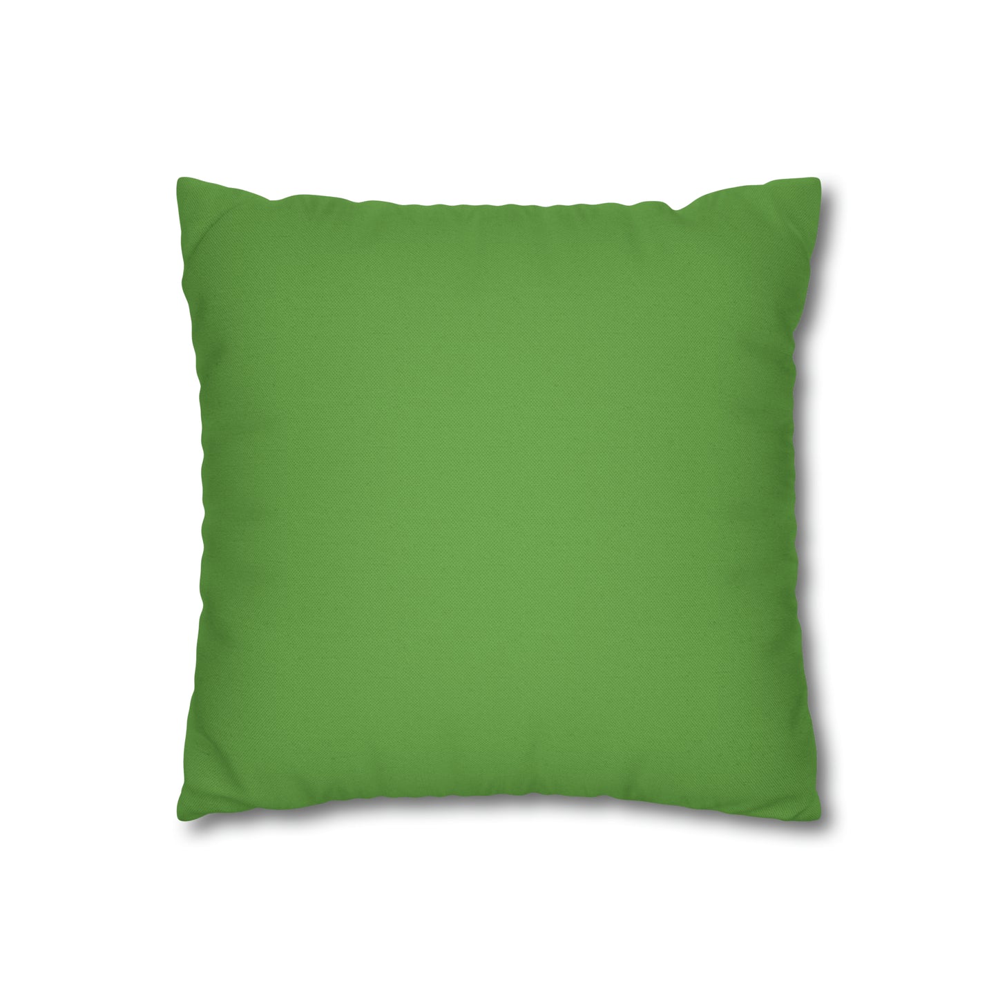 Light Green Spun Polyester Square Pillow Case