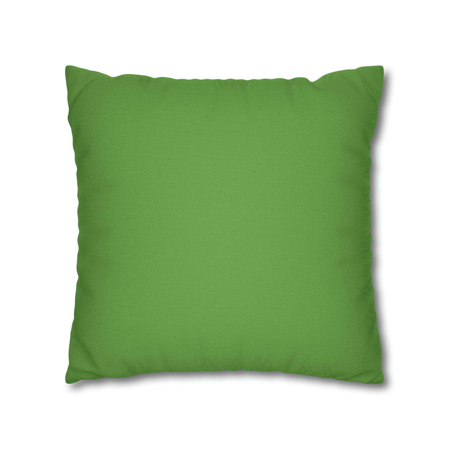 Light Green Spun Polyester Square Pillow Case