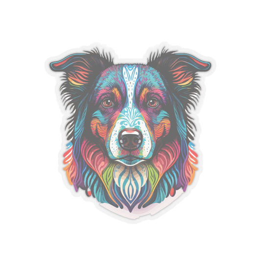 Multi Color Australian Shepherd Kiss-Cut Stickers