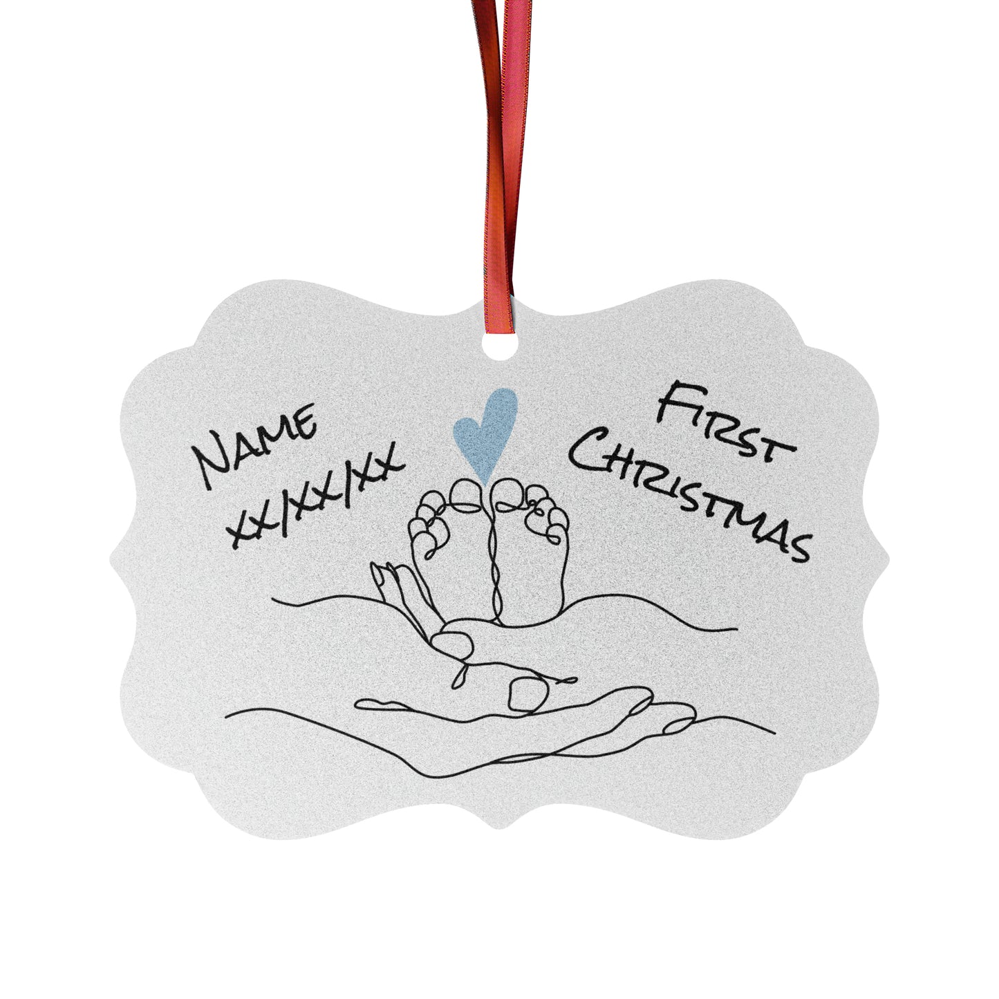 Baby Boys First Christmas Aluminum Ornaments (1pc, 5pcs, 10pcs, 20pcs)