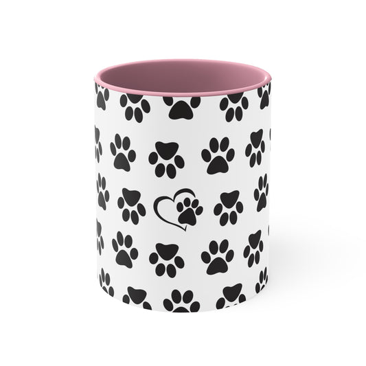 Dog Paw Coffee Mug, 11oz