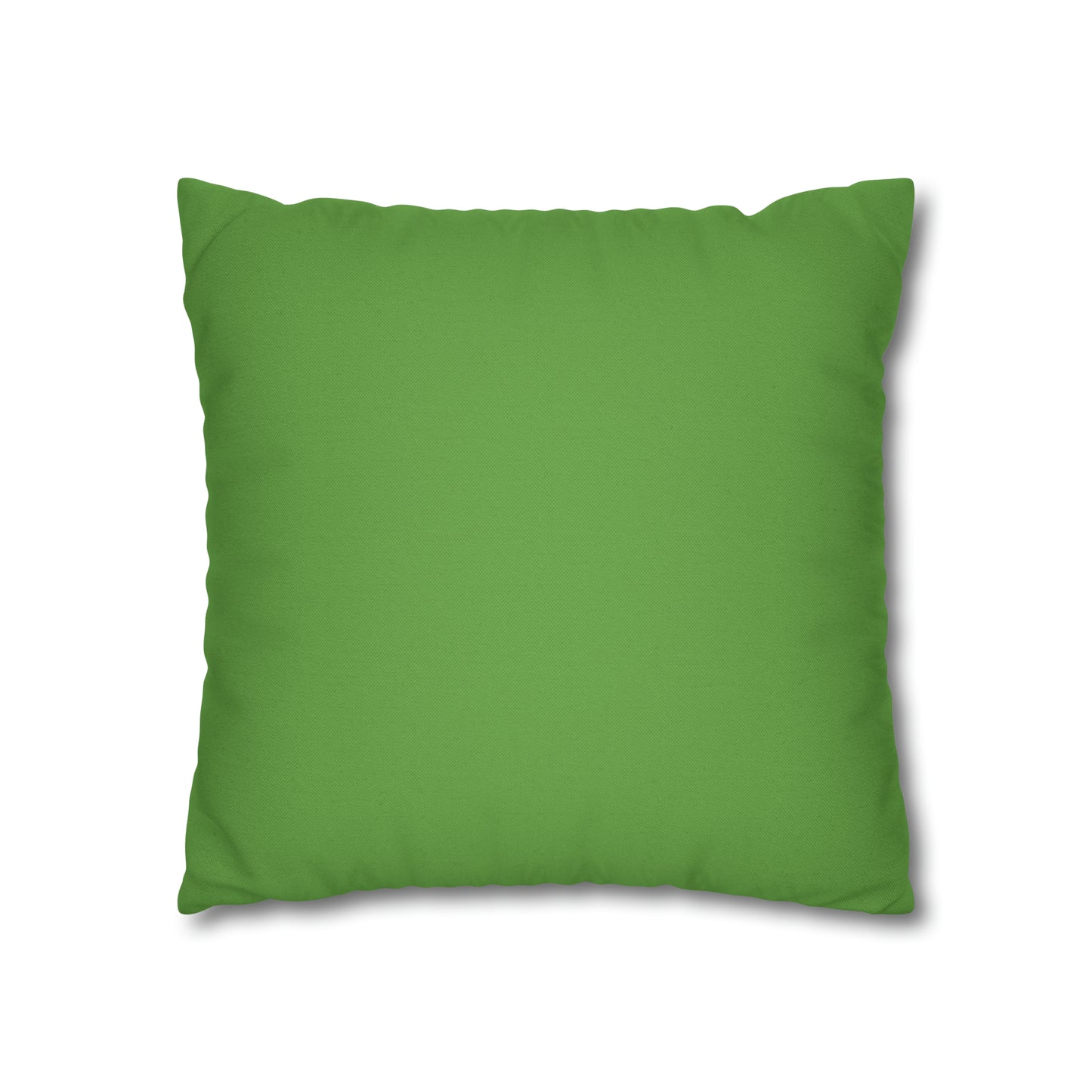 Light Green Spun Polyester Square Pillow Case