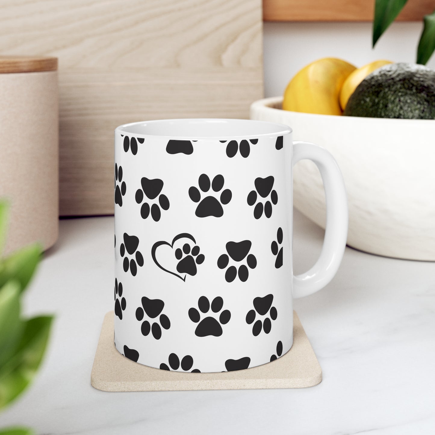 Dog Paw Ceramic Mug 11oz