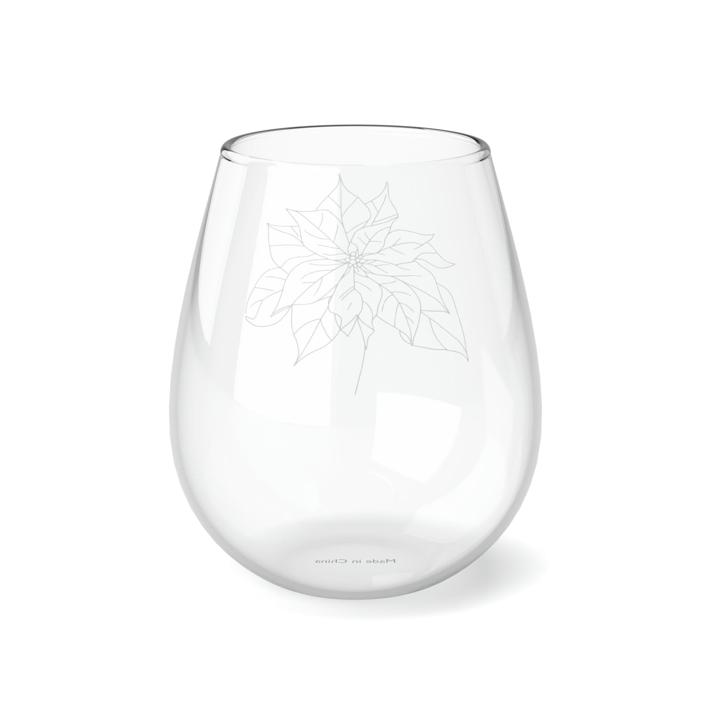 Stemless Wine Glass, 11.75oz - Pointsetta