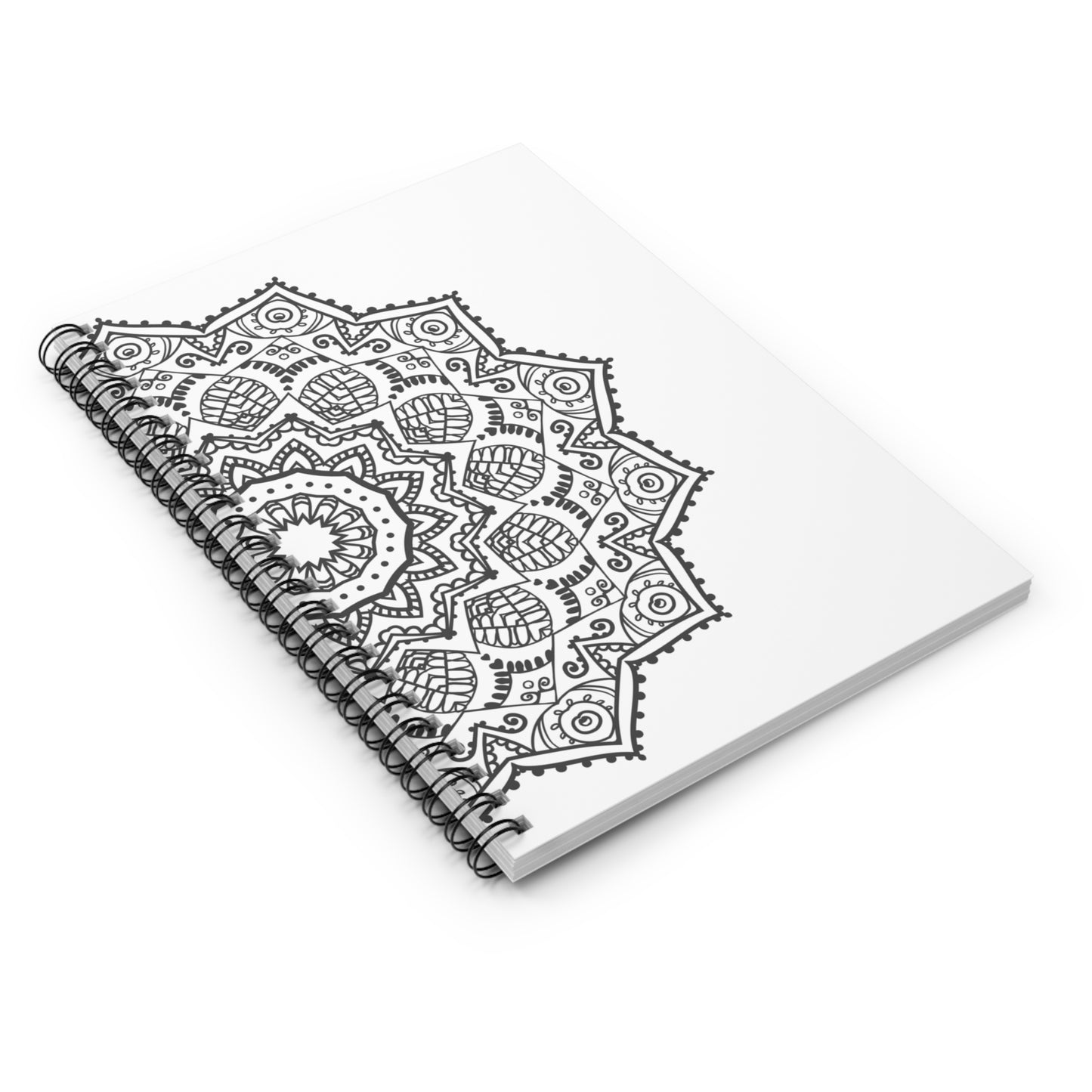 Mandala Spiral Notebook - Ruled Line