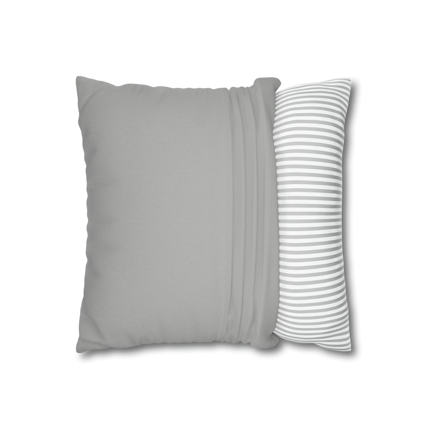 Light Grey Spun Polyester Square Pillow Case