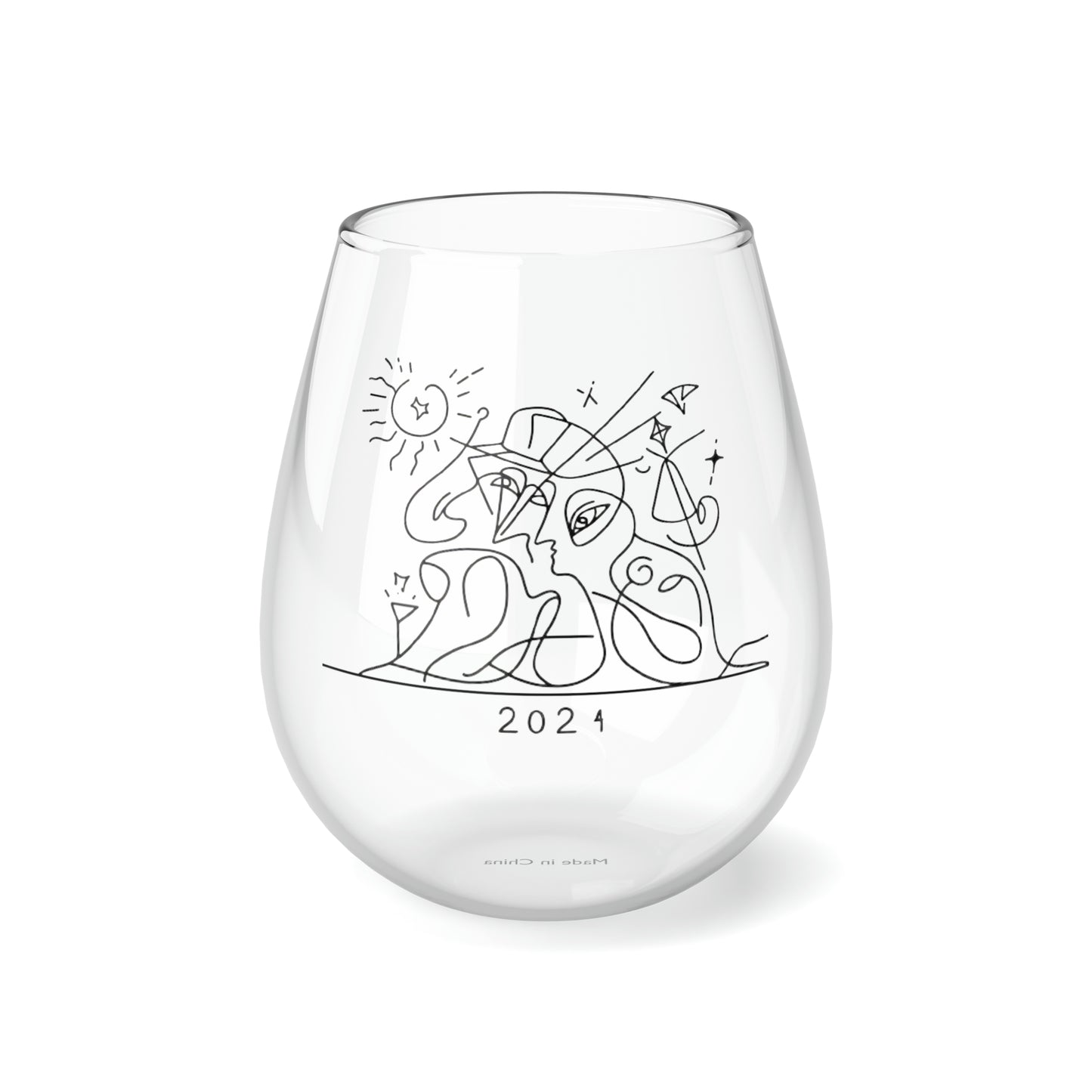 Stemless Wine Glass, 11.75oz - New Years 2024