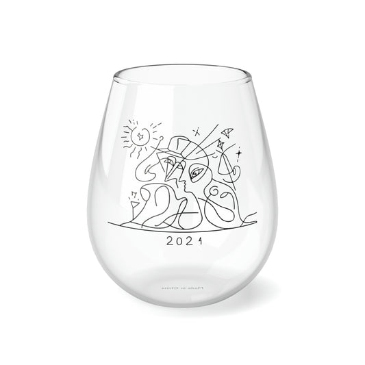 Stemless Wine Glass, 11.75oz - New Years 2024