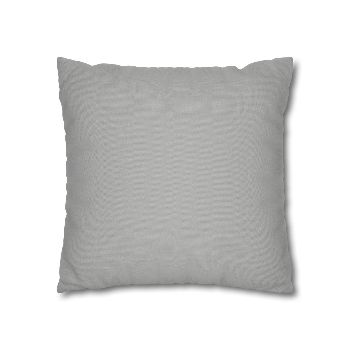 Light Grey Spun Polyester Square Pillow Case