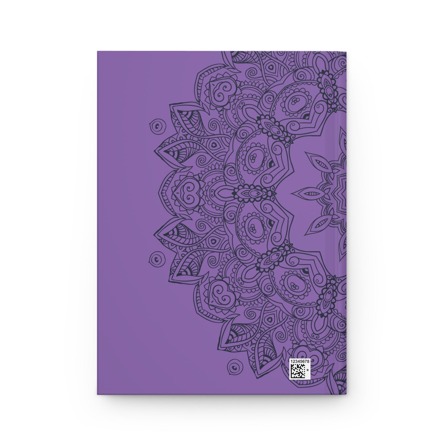 Purple Cover with Black Mandala Hardcover Journal Matte